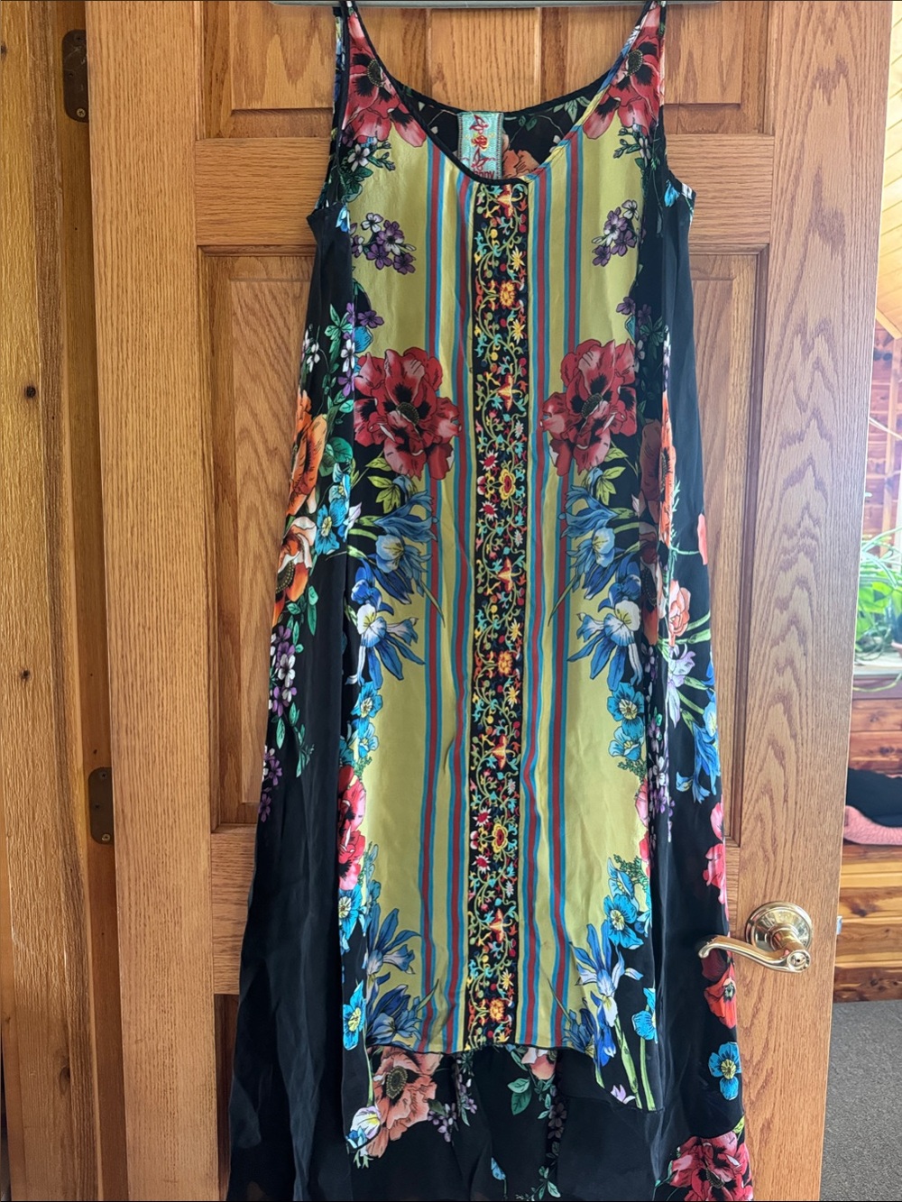 Johnny Was Black Floral Embroidered  Dress - Picture 3 of 5